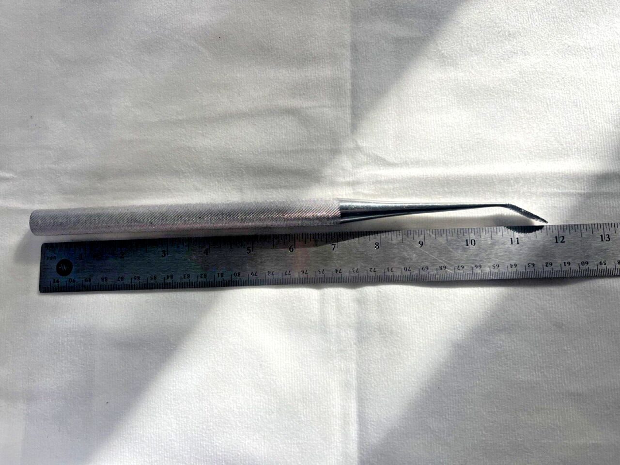 ZIMMER 1875-02 Hand Facet Rasp Left Handed 20deg Blade Angle 11-3/4" Length — photo 6