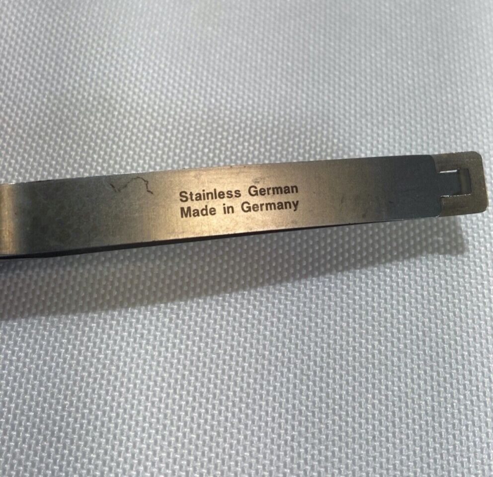 ACCURATE ASSI.B188 Micro Needle Holder Curved 0.4mm Jaw 8mm Round Handle L:18cm — photo 3