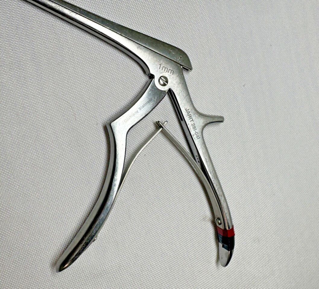JARIT 281-041 Micro Kerrison Rongeur 8" 40deg Forward Angle 1mm Bite — photo 4