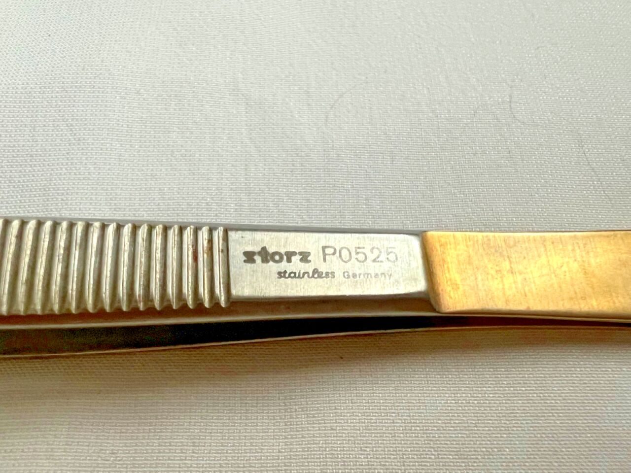 KARL STORZ P0525 ENT Mucosa Bayonet Forceps TC Inserts 7-5/8" Length — photo 3