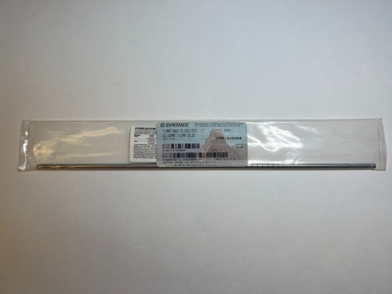 SYNTHES 357.099 5.0mm 3-Flute Drill Bit Drill Bit