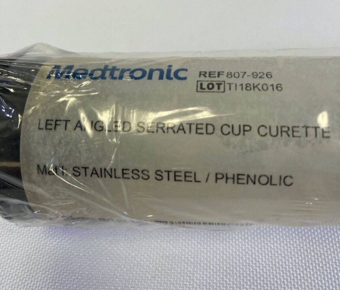 MEDTRONIC 807-926 Left Angled Serrated Cup Curette — photo 2
