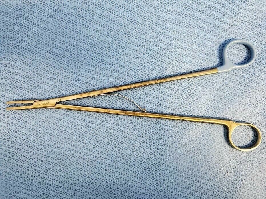 SYMMETRY SURGICAL 70412-V-8-10 Medium Vesocclude Clip Applier 11" Angled Jaw