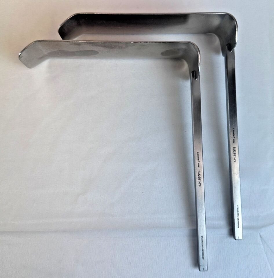 V. MUELLER SU2951-79 Book Walter Kelly Retractor Blades 2 X 6" Set of 2 — photo 1