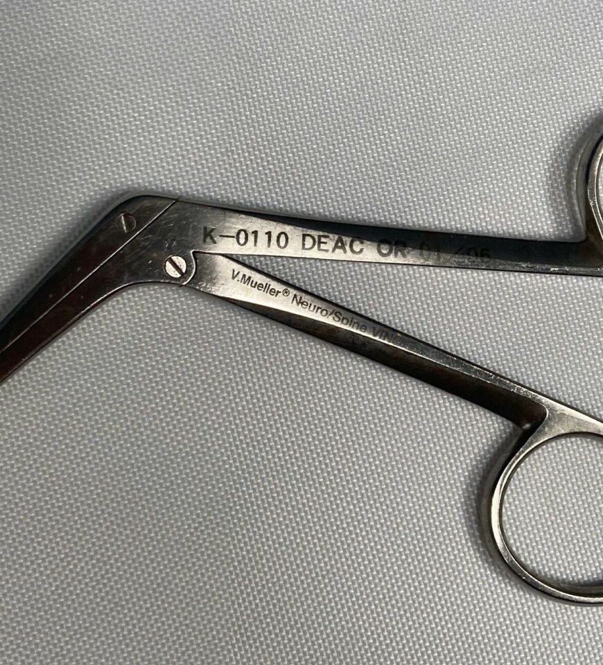 V. MUELLER K-0110 Cushing IVD Rongeur 2mm x 10mm x 6" Straight — photo 2