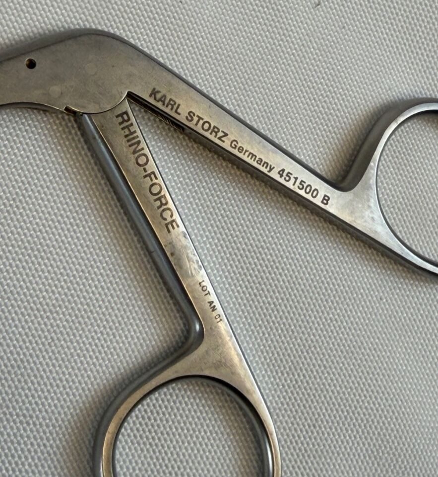 KARL STORZ 451500B Blakesley Rhino Force Size 0 Upturned 45deg 3mm Through Cut ENT — photo 2