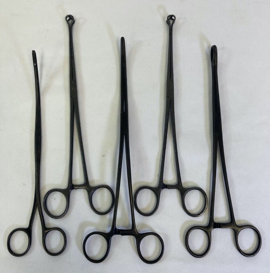 CODMAN 21 Piece Laser Anodized Blacked w/ Sterilization Tray OBGYN Instrument Set — photo 4
