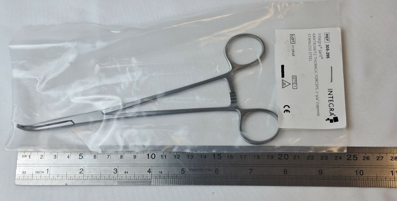 INTEGRA 305-295 Kantrowitz Thoracic Forceps, 7-3/4" — photo 5