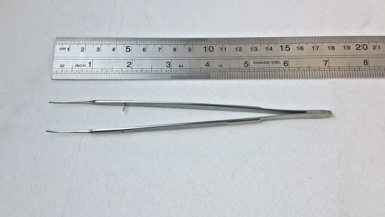 SCANLAN 4004-239 Gerald Forceps Curved Delicate 1x2 Teeth 7" ENT — photo 5
