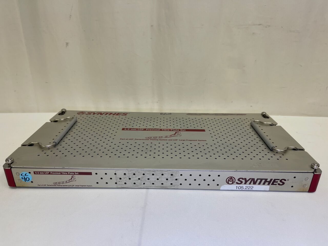 SYNTHES 4.5mm Tibia Plate Set 105.222 LCP Proximal Tibial Plate Set — photo 6