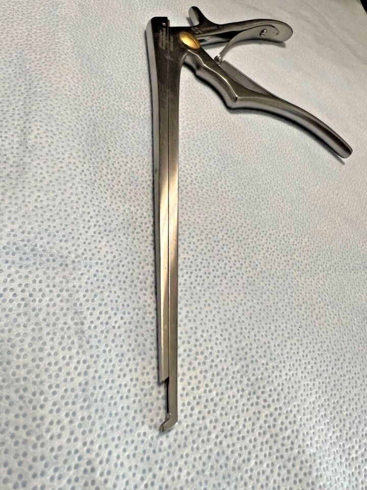 SYMMETRY 53-1512 Cervical Kerrison Rongeur w/ Drainage Holes 2mm X 40deg Up Bite 7" — photo 7