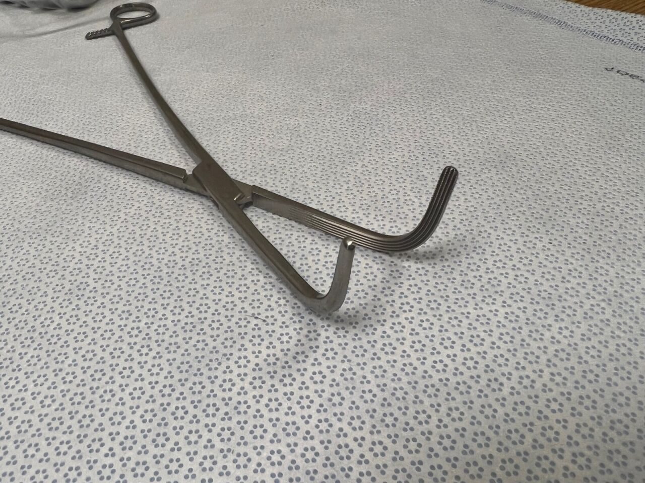 JARIT 305-395 Longitudinal Harrington-Mixter Forcep 12-1/4" Cross Serrated Tips — photo 4