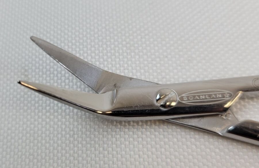 SCANLAN 7007-68 DeMartel Scissors 90-Degree Bent-on-Flat — photo 3