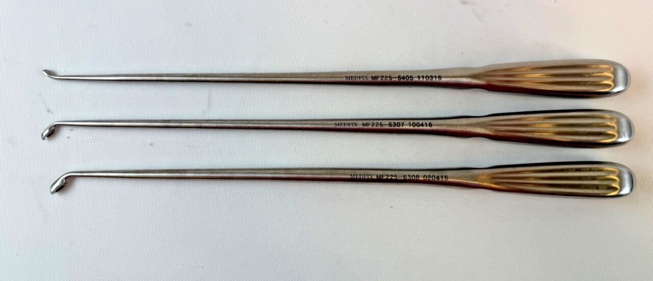MEDFIX 12" Forward Angled & Reverse Angle Curette Set Centrifuge