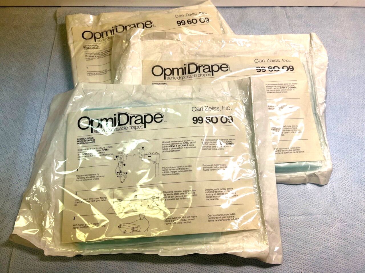 CARL ZEISS  Lot of 3 OPMI Drape Sterile Disposable Drapes For OPMI 1 & OPMI 6 — photo 1