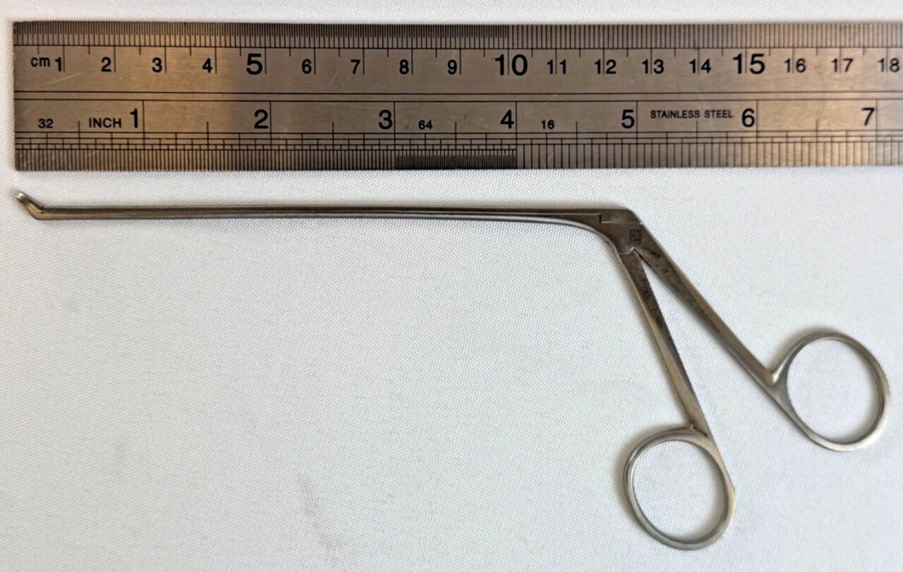 KARL STORZ 634825A Strümpel Biopsy Forceps 2.5mm x 45° Up Bite 12 .5cm Long ENT — photo 7
