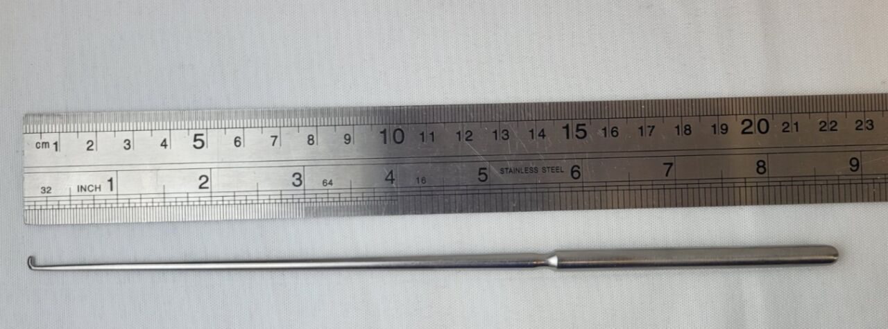 SKLAR 3mm Blunt 90deg Tip x 8.75" Dandy Nerve Hook — photo 4
