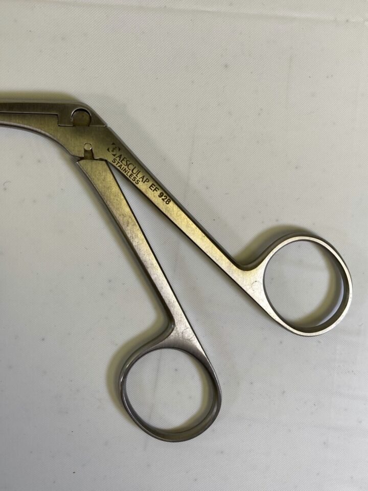 AESCULAP EF928 Mathieu Foreign Body Forceps Serrated Jaws 8" Urology — photo 2