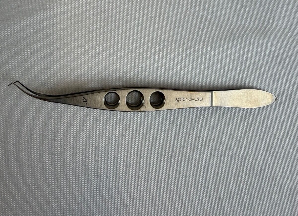 KATENA K5-1900 1x2 Teeth 0.12 Tips Castroviejo Colibri Forceps Very Delicate
