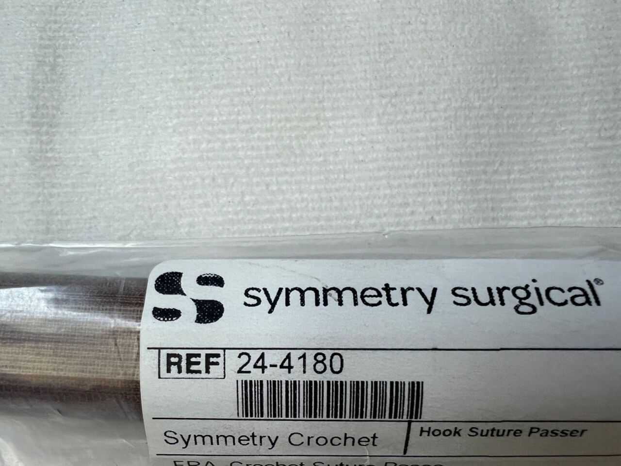SYMMETRY SURGICAL 24-4180 Crochet Hook Suture Passer 7-1/4" Length — photo 3