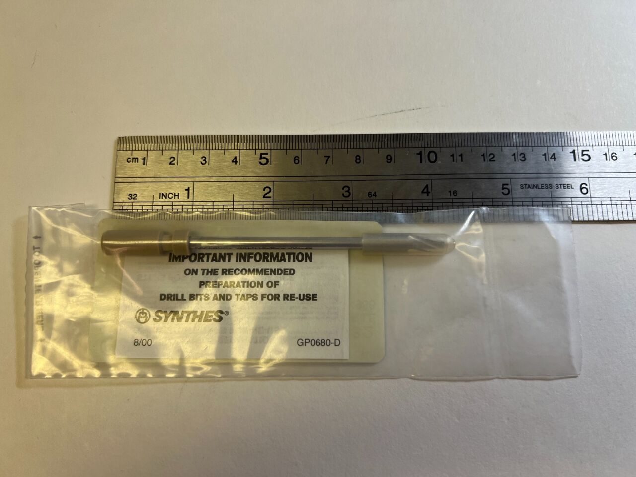 SYNTHES 511.432 4.0mm 3-Flute Drill Bit w/ Brad Point Drill Bit — photo 2