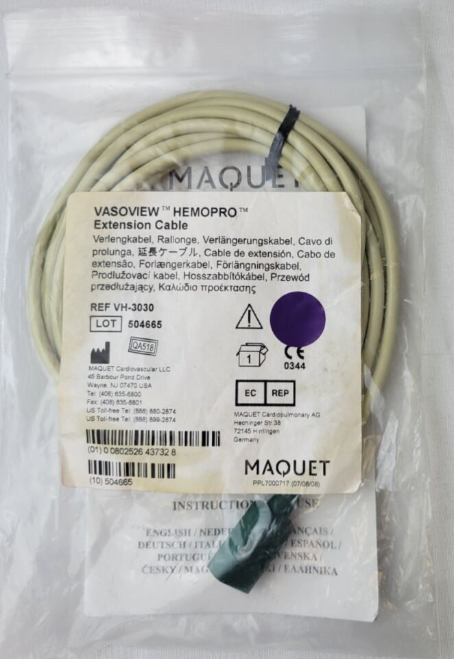 GETINGE MAQUET VH-3030 Vasoview Hemopro Extension Cable — photo 3