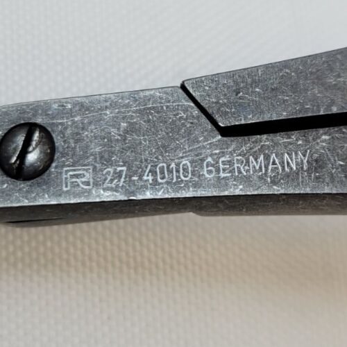 RICHARDS 27-4010 Caplan Nasal Scissors Angled Blades Serrated Grip Ebony — photo 4
