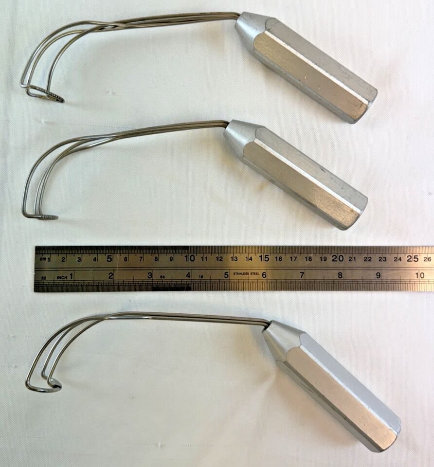 PILLING WECK 35-1790 Set of 3 Cooley Mitral Valve Retractor Set Cardio Thoracic — photo 5