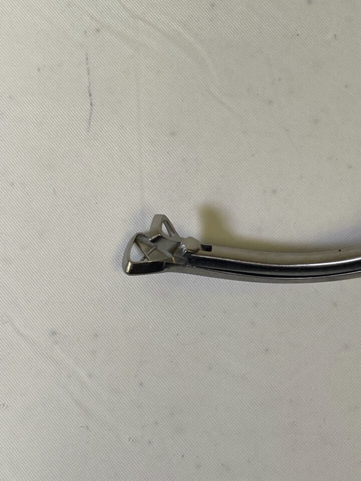 KARL STORZ N6177 Size 1 Curved Up 7mm Triangular Basket 120mm WL Ronis Adenoid Punch Forcep — photo 5
