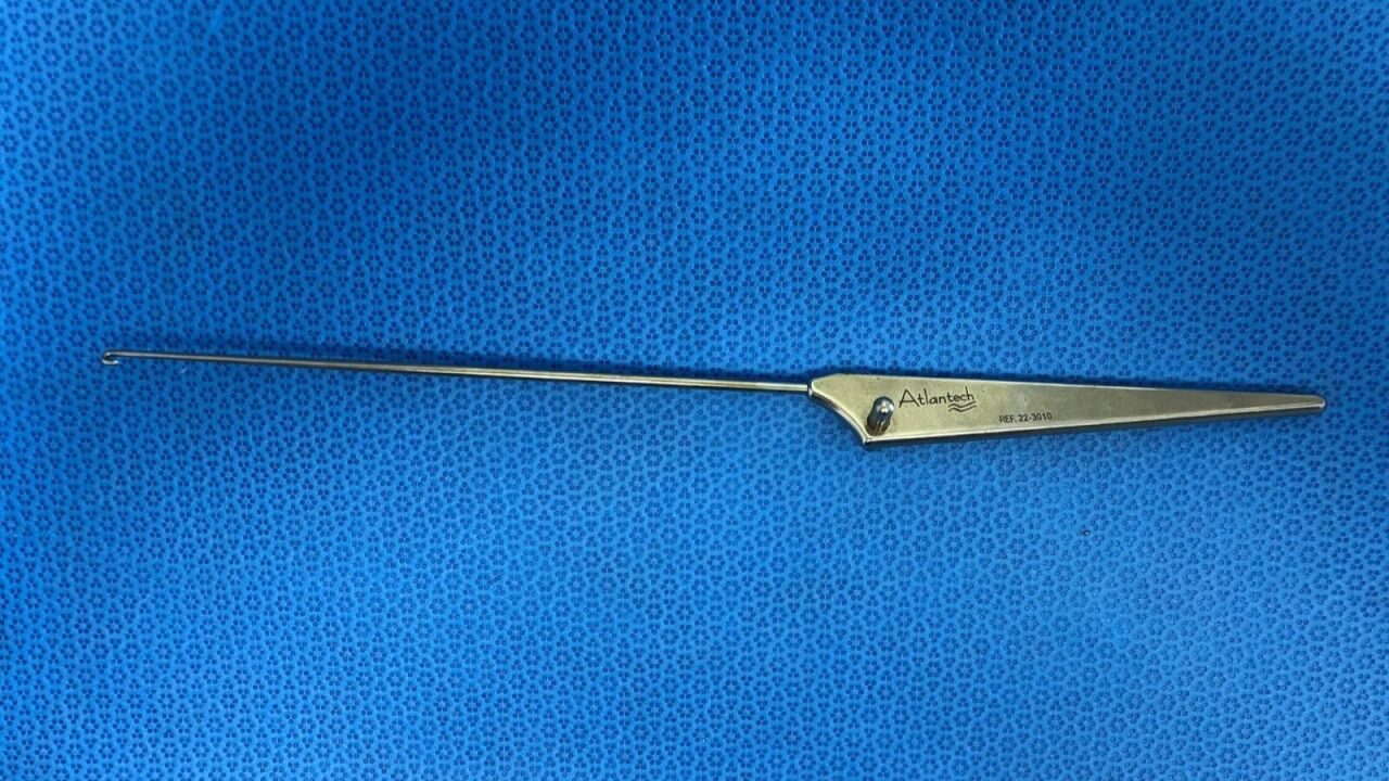 ATLANTECH 22-3010 s Hook 11.5" Shoulder Suture Passer Hook