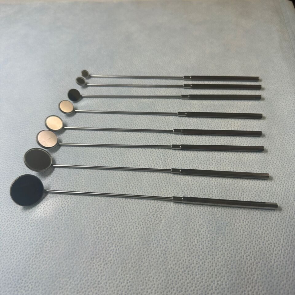 INTEGRA  Set of 8 Laryngeal Mirrors ENT — photo 3