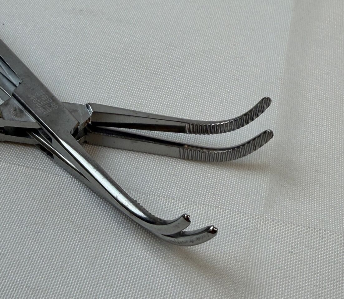 PILLING WECK 496110 Lahey Dissecting Forceps Strong Curve Serrated Jaws — photo 5