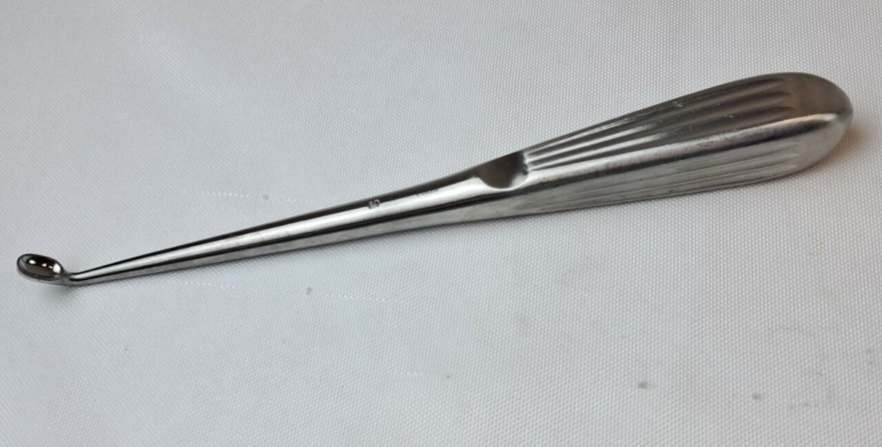 SYMMETRY SURGICAL 29-4945 Bruns Curette Straight Oval #5 Cup — photo 1
