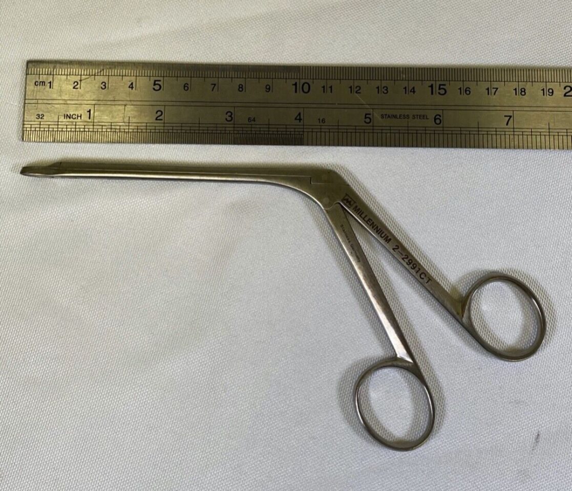 MILLENNIUM SURGICAL 2-2991CT Weil Blakesley Forcep Straight 4mm Through Cut ENT — photo 8