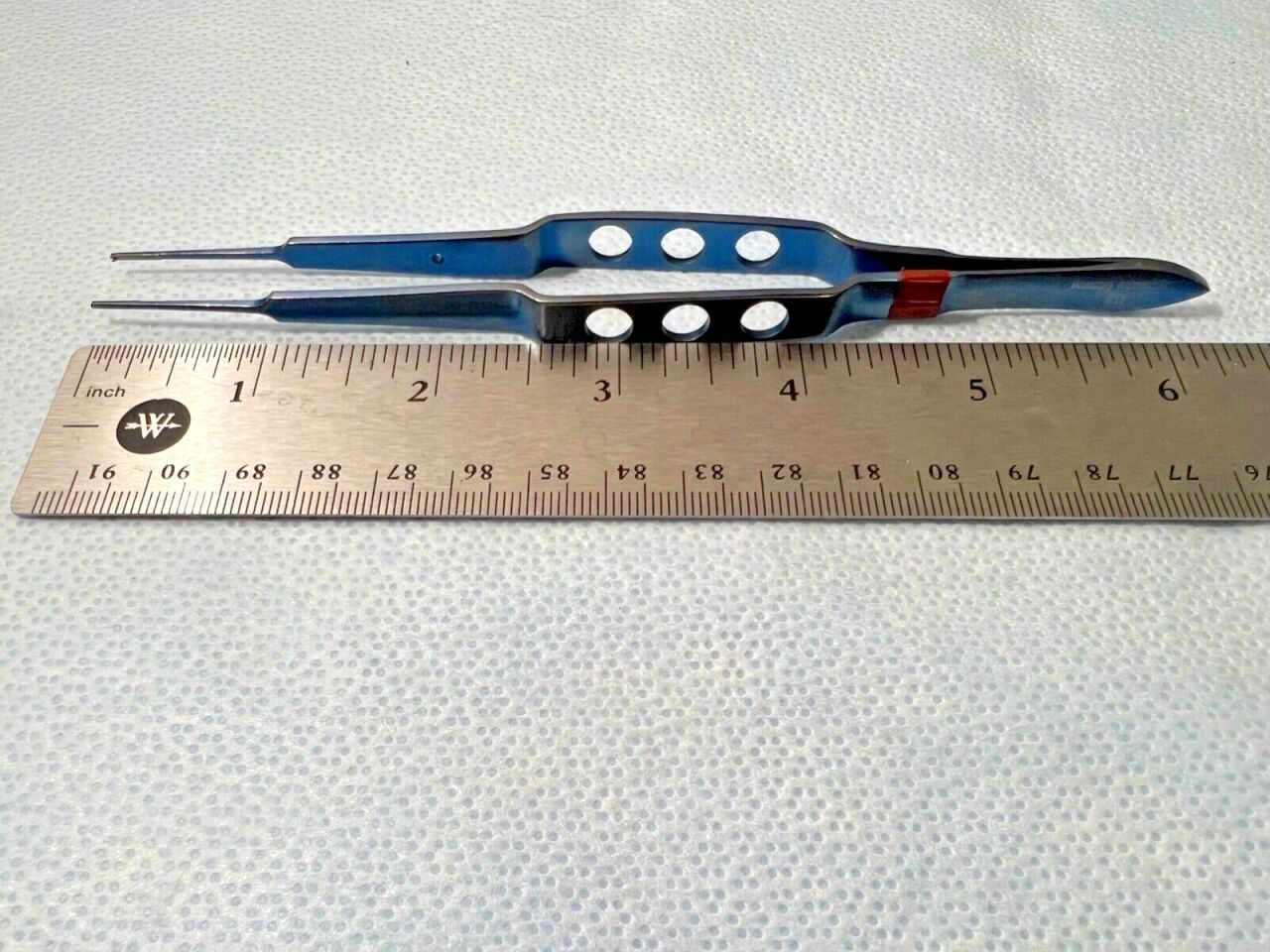 MICROSURGERY INSTRUMENTS TCFr16Tb Straight Forcep 1x2 Micro Teeth, 6-1/4" Length — photo 5