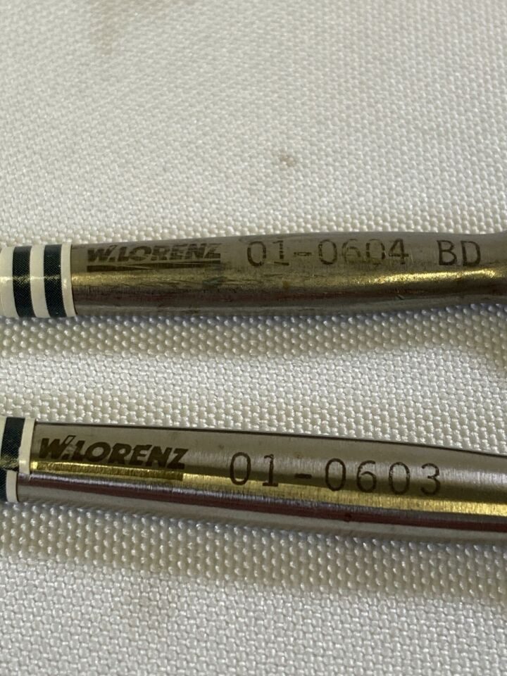 W. LORENZ 01-06004 & 01-0604 Pair of Medial Ramus Retractors Maxillofacial — photo 2