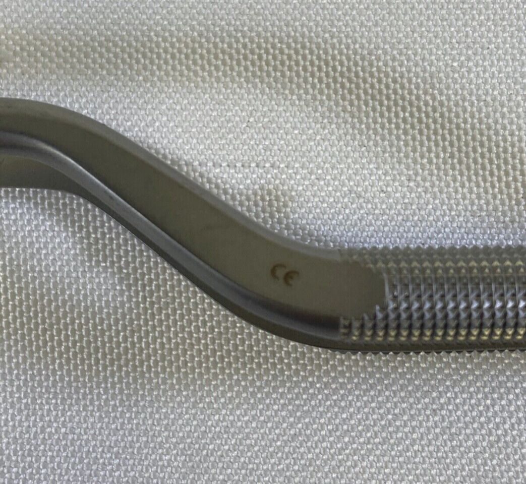SCANLAN 3789-20N Bayonet Micro Forceps 0.8mm Straight Diamond Dust Tips 10" — photo 3