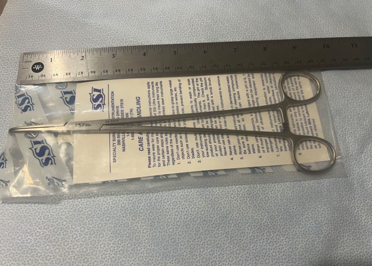 SSI ULTRA 54-5004 Kantrowitz Thoracic Long Right Angled Clamp 9-1/2" Length — photo 3