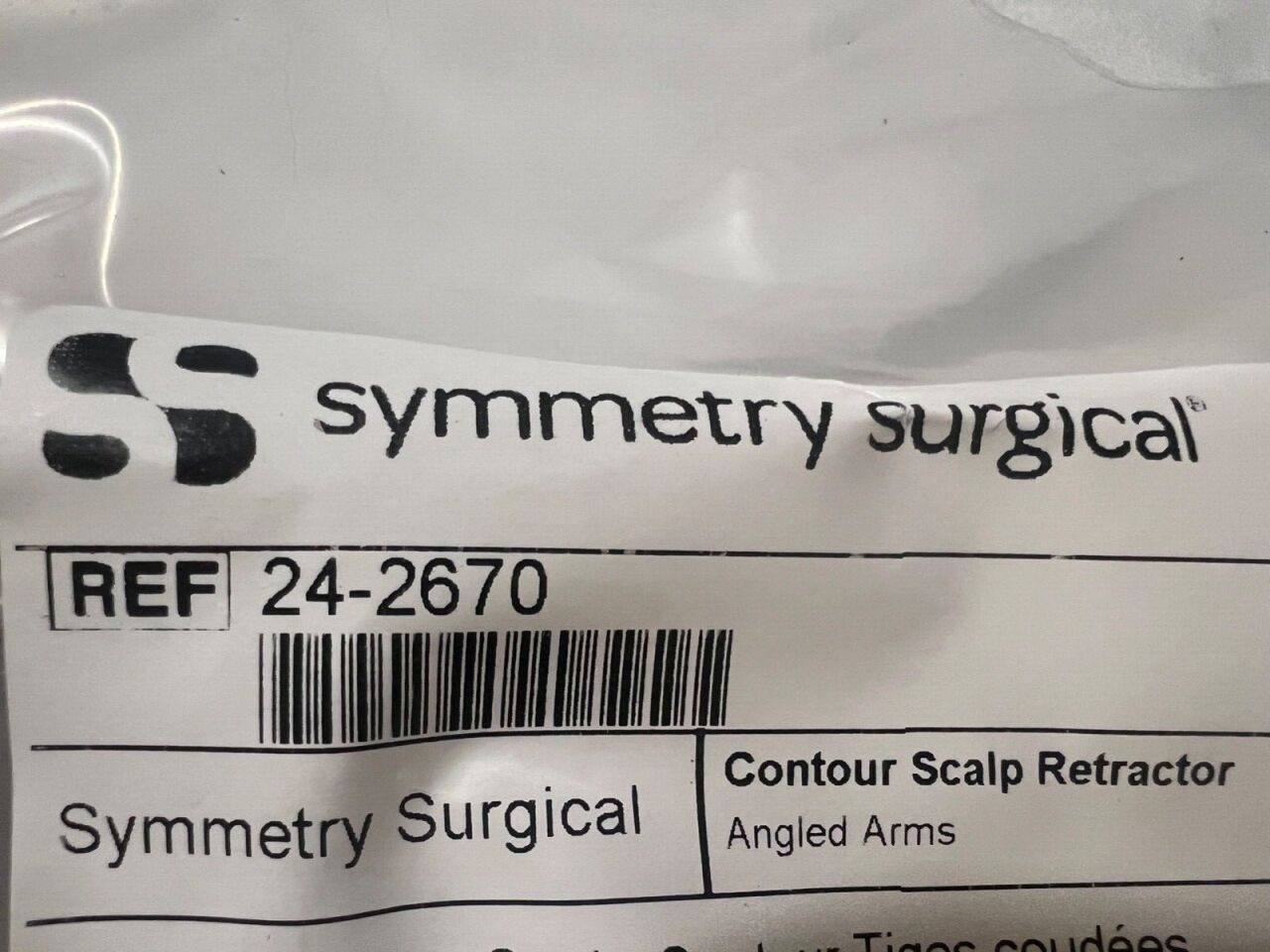 SYMMETRY SURGICAL 24-2670 Angled Arms 5-1/2" Contour Scalp Retractor — photo 2