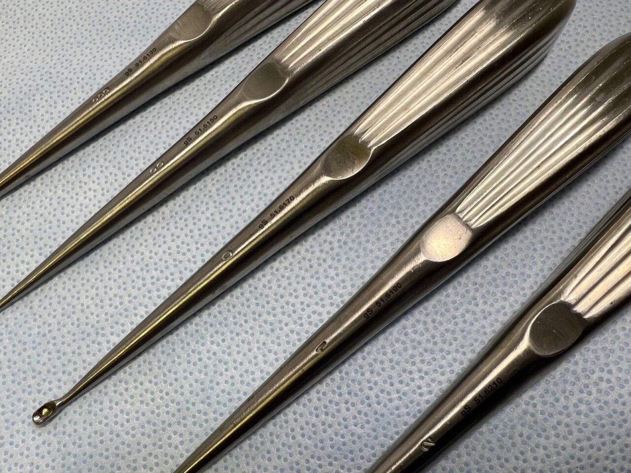 MILLENNIUM SURGICAL  Brun Straight Curettes - Lot of 5 — photo 3