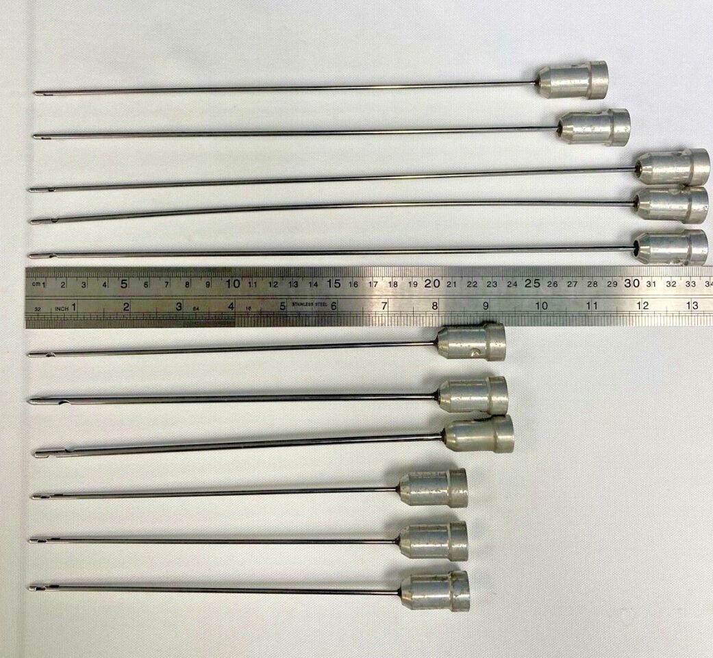 VARIOUS  Assorted Gauge & Length Tulip Liposuction Cannulas w/ Case — photo 4