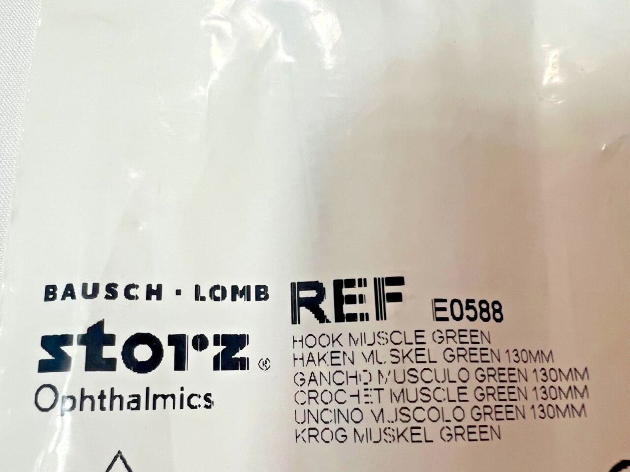 BAUSCH & LOMB E0588 Green Strabismus Hook — photo 2