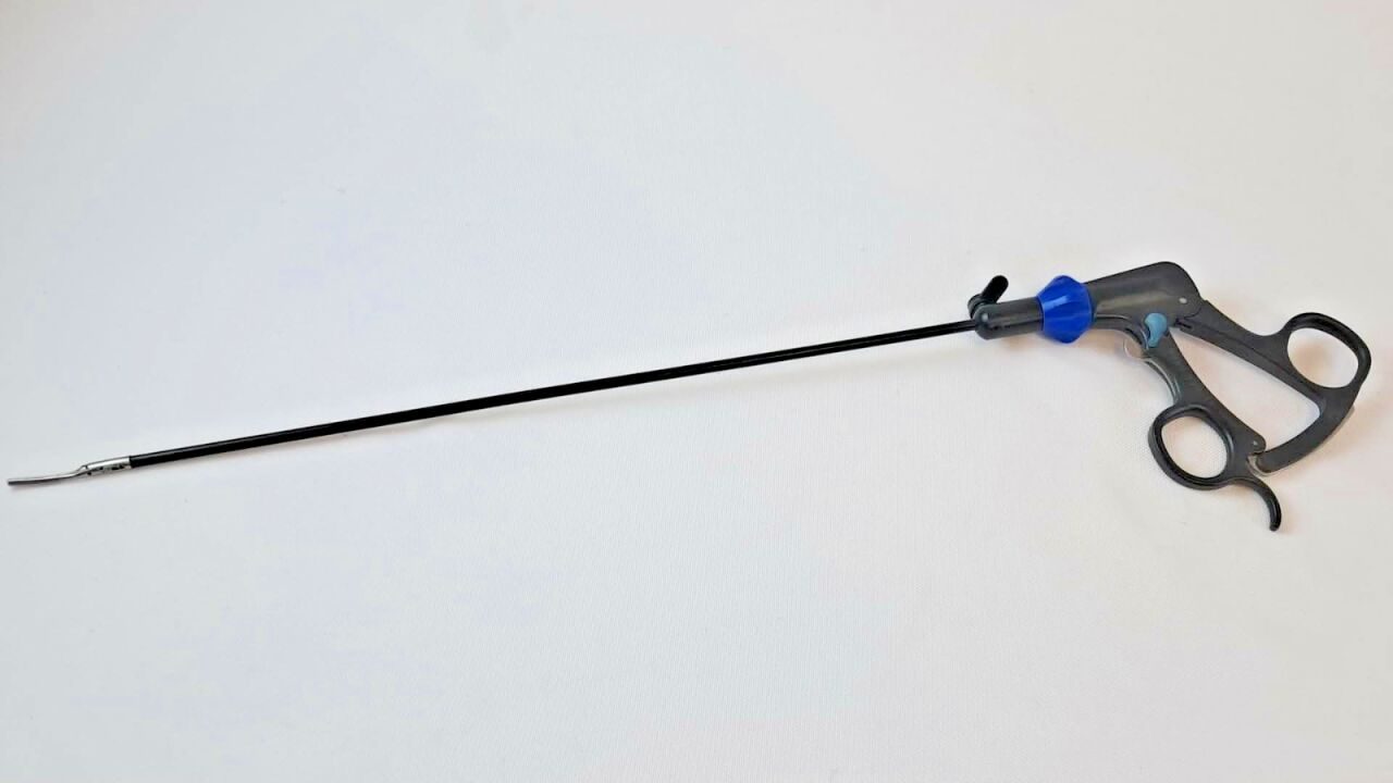 R. WOLF 8393.3237 5mm x 35cm Monopolar Laparoscopic Dabakey Grasper Curved — photo 1
