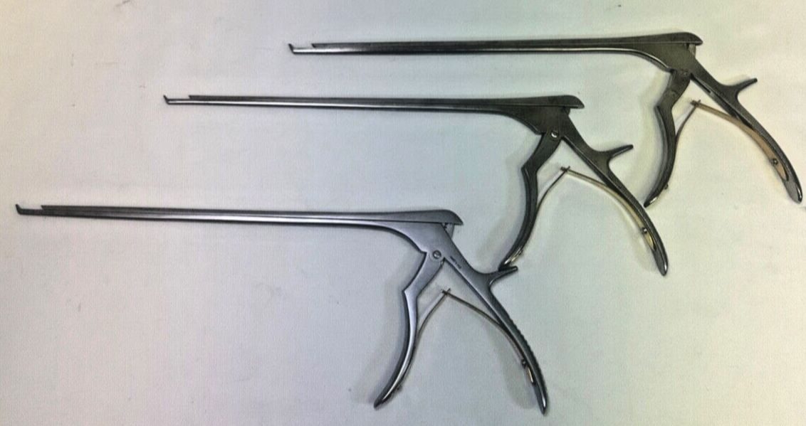 V. MUELLER NL4071-112 113 114 40deg 2-4mm 11.5" Set of 3 Cervical Kerrison Rongeur — photo 6