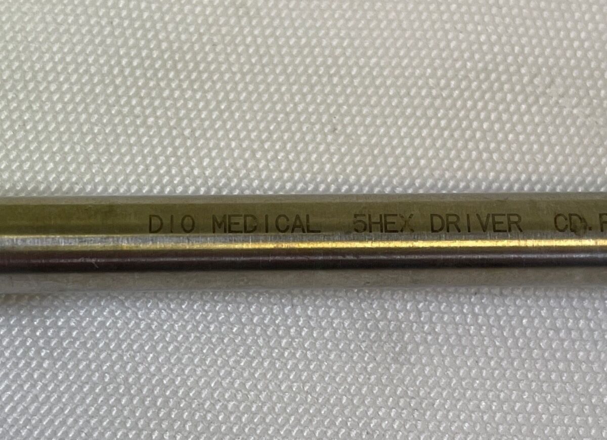 DIO MEDICAL CD.RX.0074 5mm Modular Hex Driver Shaft Hudson End 9" Ortho Neuro — photo 2