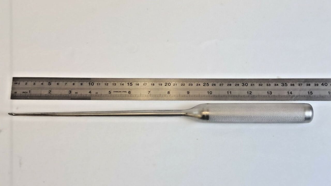 WALLIE HEINIG Lenox Maclaren Size 00 Straight Curette 5mm x 3mm Cup 15" — photo 5