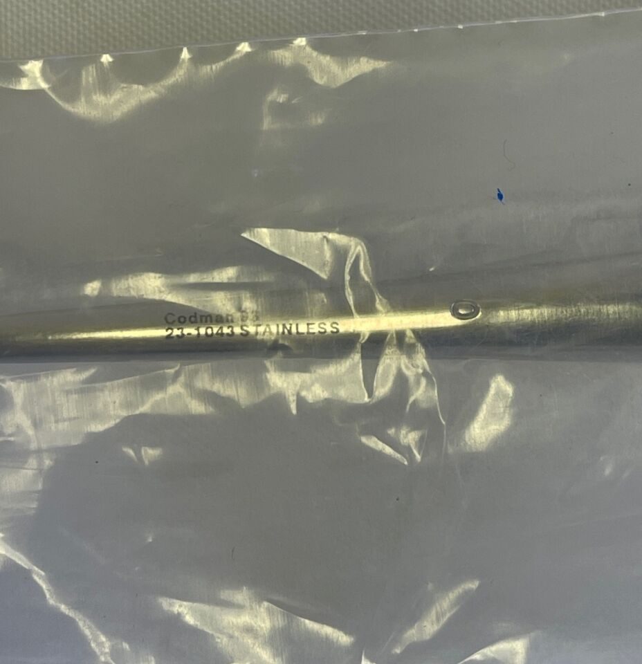 CODMAN 23-1043 & 23-1053 Pair of Straight & Angled Spine Curettes Size 0 x 8" — photo 3