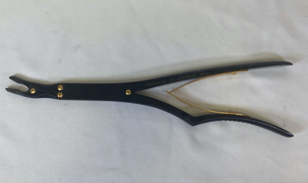 CODMAN 67-7905 Leksell Double Action Curved 6mm Jaw L: 14" Rongeur