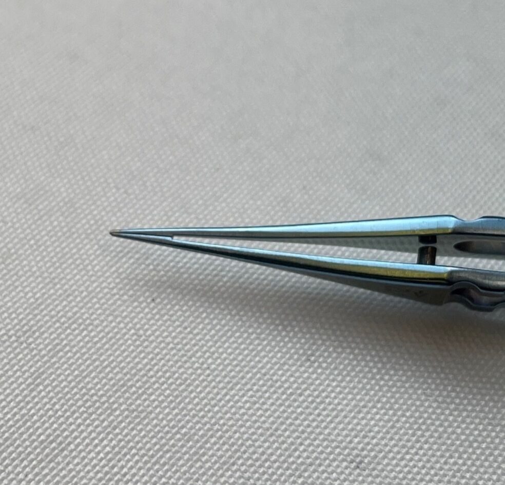 STORZ 2-110 Bonn 0.12mm 1x2 Teeth 6mm Platform 85mm Titanium Forceps Eye — photo 7