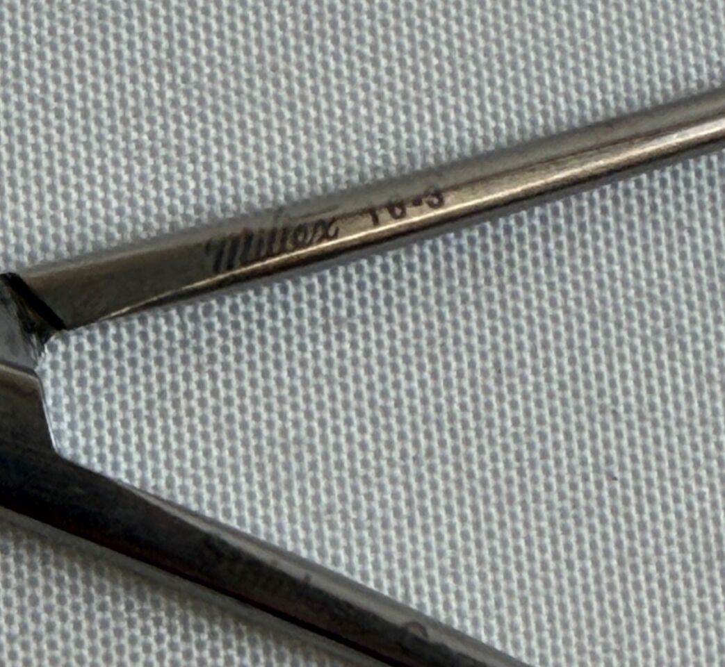 MILTEX 16-3 Baby Allis Tissue Forceps 4 x 5 Teeth Extra Delicate Jaws 2.5mm Wide — photo 2